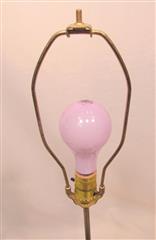 VINTAGE DUNCAN ELECTRIC METER TABLE LAMP TESTED FULLY OPERATES W/SPINNING METER